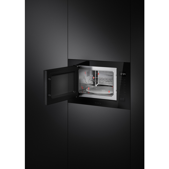 Smeg FMI225BI 25L Built In Microwave Black