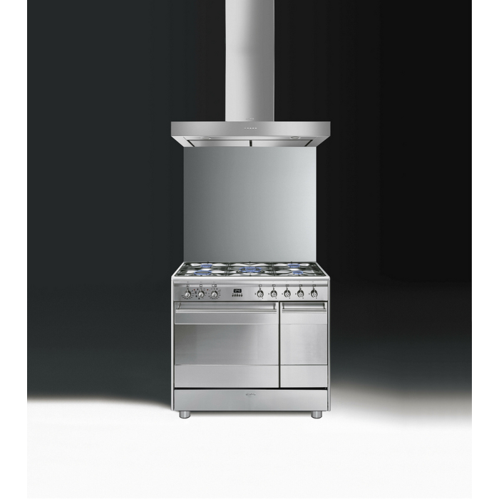 Smeg SCB92MX8 79.7cm Dual Fuel Rangecooker Stainless