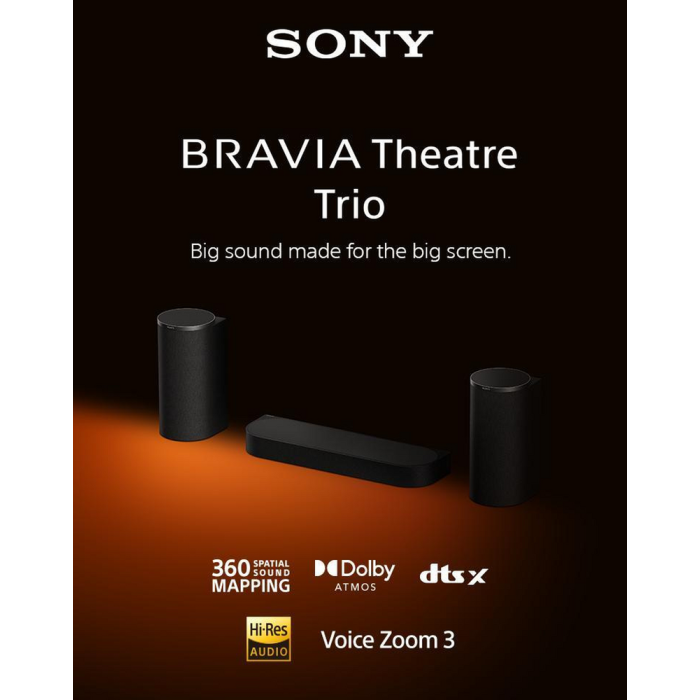 Sony BRAVIA 5.1 to 7.1ch Theatre Trio with Dolby Atmos