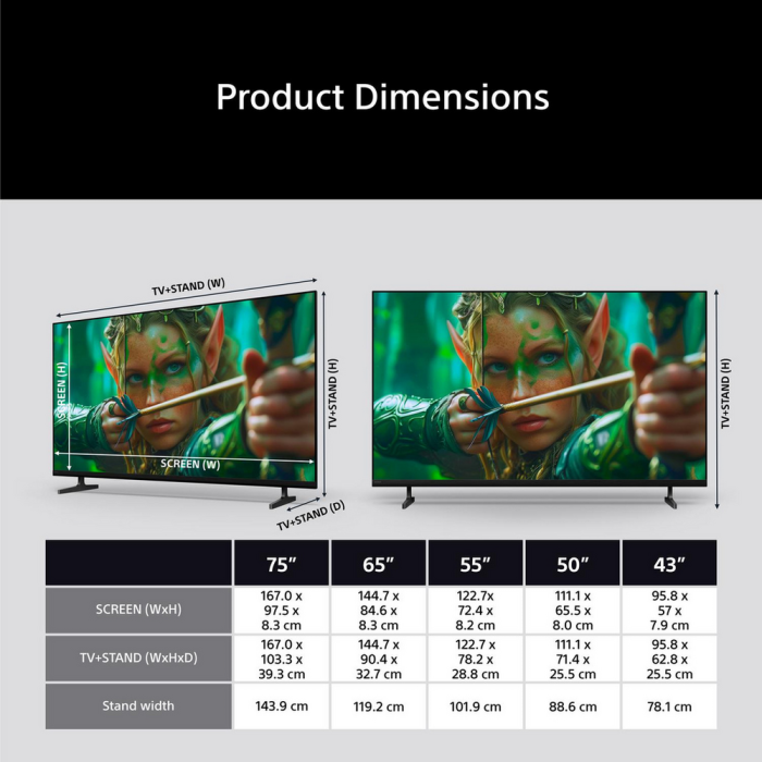 Sony K43S25M2PB.UKA 43 inch 4K BRAVIA Google TV