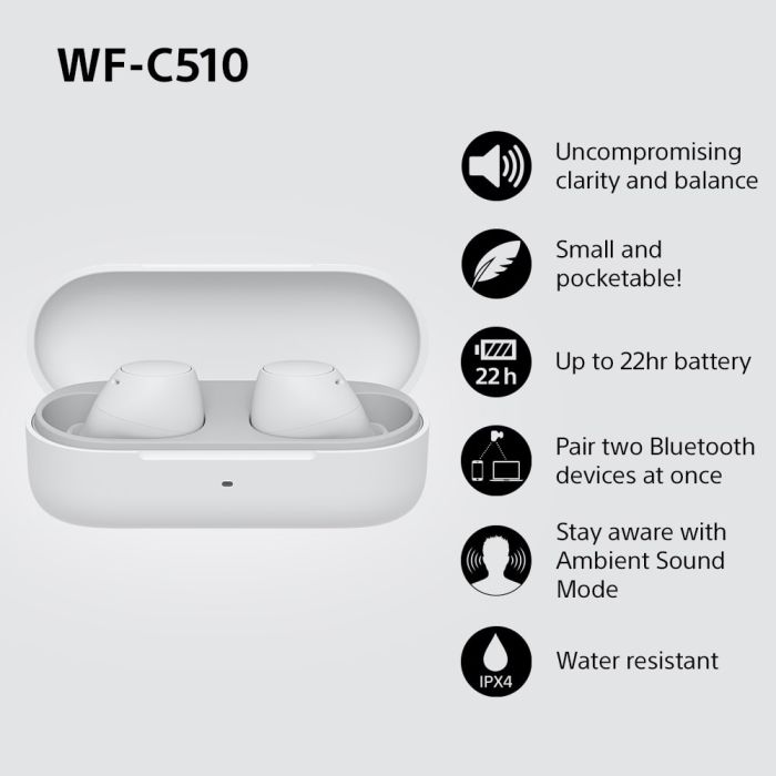 Sony WFC510W.CE7 WFC510B.CE7 Wireless In ear headphones - Black