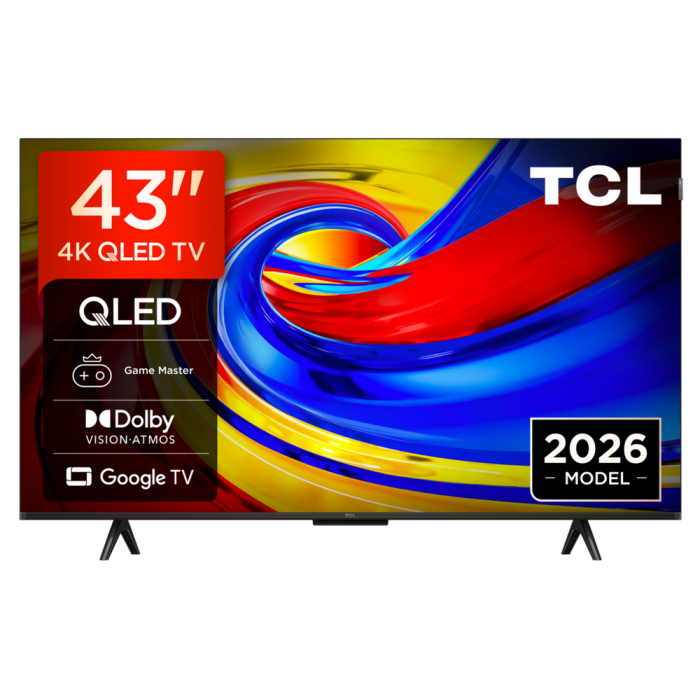 TCL 43P7L-UK 43inch 4K HDR QLED Google TV Black