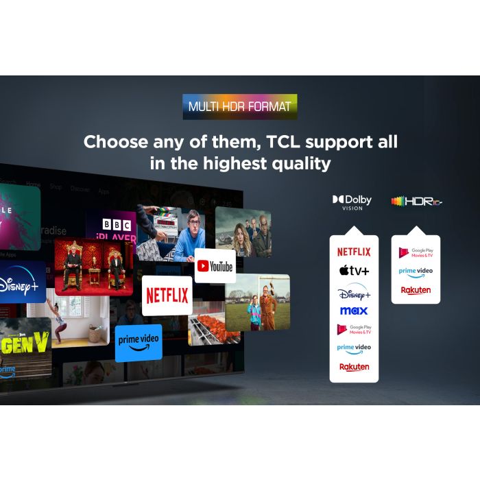 TCL 43V6C-UK 43inch 4K Direct LED HDR Google TV