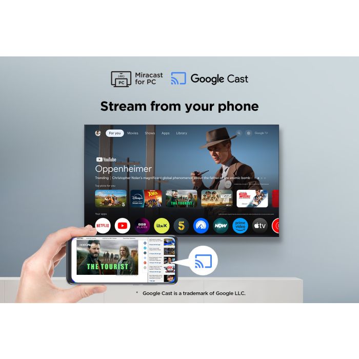 TCL 43V6C-UK 43inch 4K Direct LED HDR Google TV