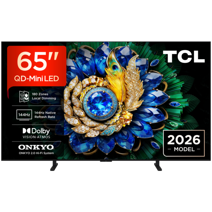 TCL 65A400M-UK 65inch QD-Mini LED 4K HDR TV Black