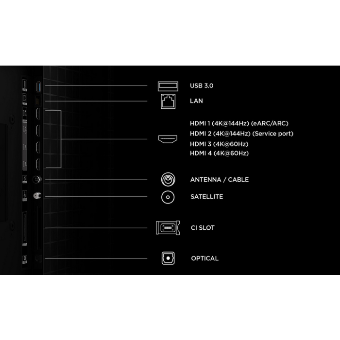 TCL 98A400M-UK 98 inch QD-Mini LED Television