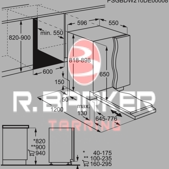 AEG FSB54907Z Integrated Dishwasher - 14 Place Settings, AirDry & MaxiFlex