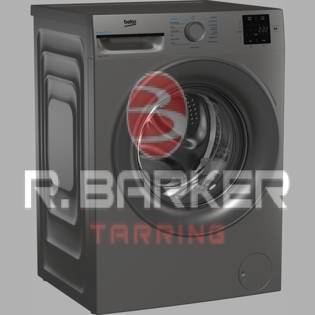 Beko BMN3WT3841S 8kg 1400 Spin RecycledTub Washing Machine - Silver