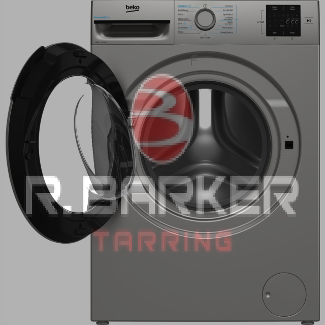 Beko BMN3WT3841S 8kg 1400 Spin RecycledTub Washing Machine - Silver