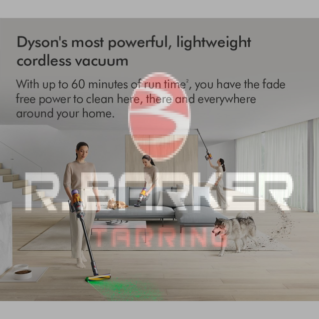 Dyson V12-2023 Cordless Stick Vacuum - 60 Minutes Run Time - Nickel