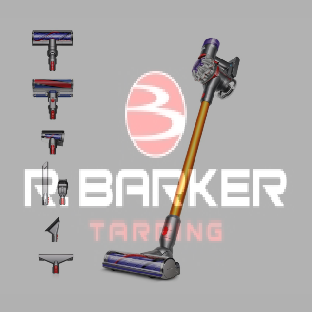 Dyson V8ABS-2023 Cordless Stick Vacuum Cleaner - 40 Minutes Run Time - Silver/Yellow