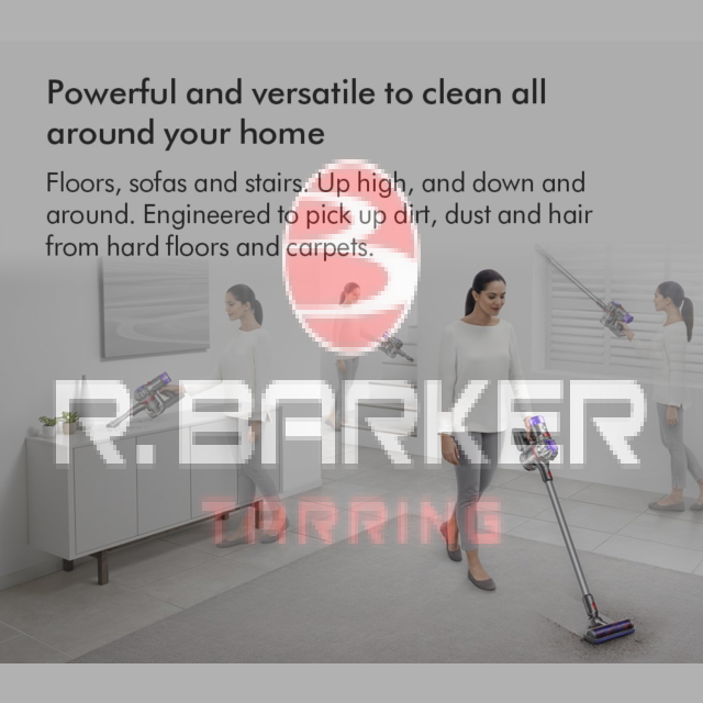 Dyson V8ABS-2023 Cordless Stick Vacuum Cleaner - 40 Minutes Run Time - Silver/Yellow
