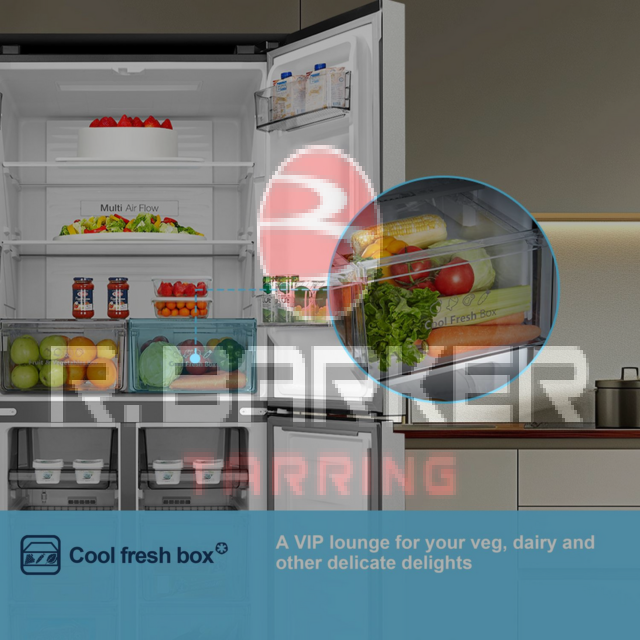 Fridgemaster MQ79395ES 79.4cm No Frost Fridge Freezer