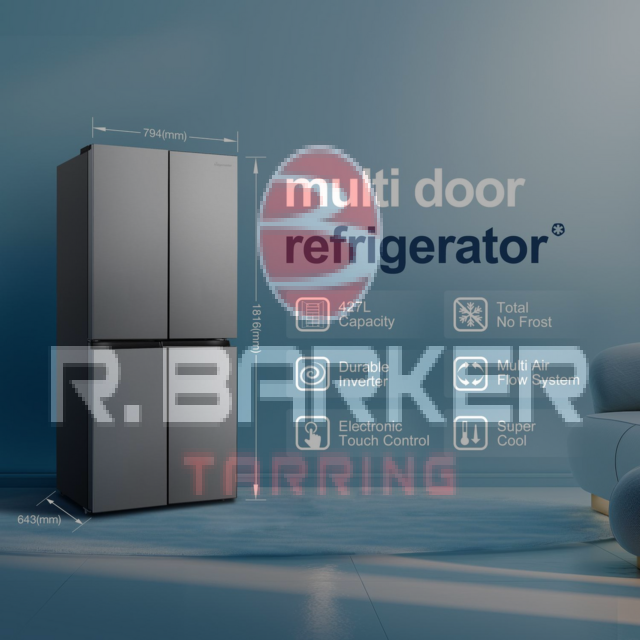 Fridgemaster MQ79395ES 79.4cm No Frost Fridge Freezer