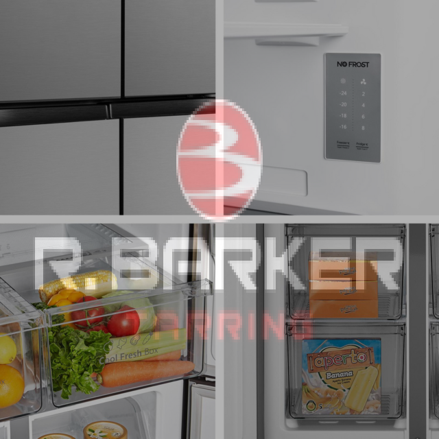 Fridgemaster MQ79395ES 79.4cm No Frost Fridge Freezer