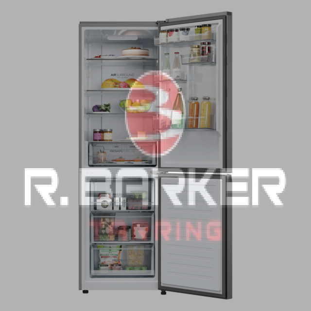 Haier HDPR3618DNPK 355L No Frost Fridge Freezer Stainless