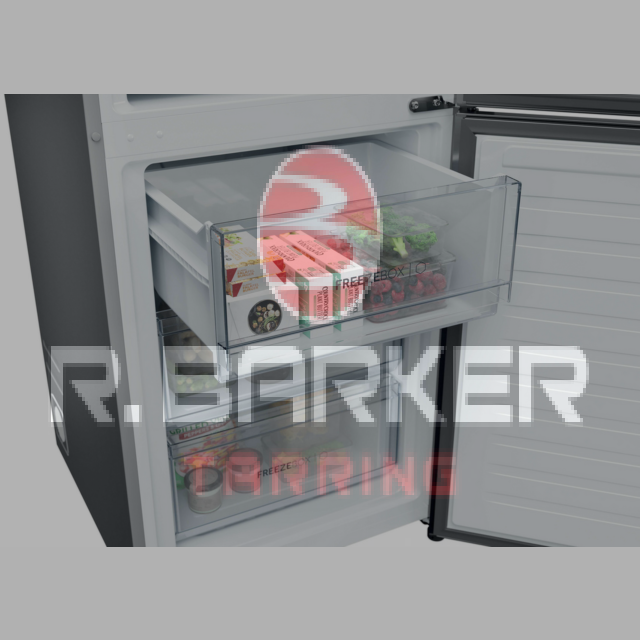 Haier HDPR3618DNPK 355L No Frost Fridge Freezer Stainless