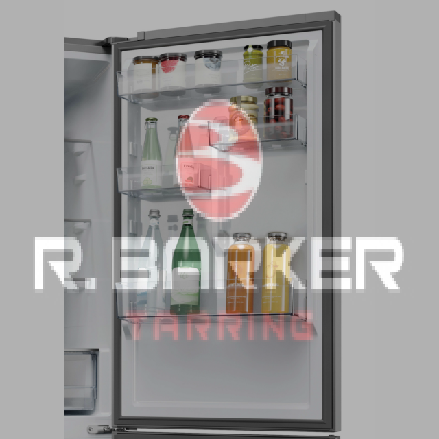 Haier HDPR3618DNPK 355L No Frost Fridge Freezer Stainless
