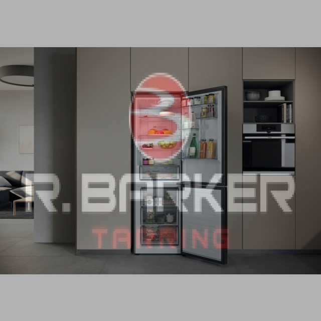 Haier HDPR3618DNPK 355L No Frost Fridge Freezer Stainless
