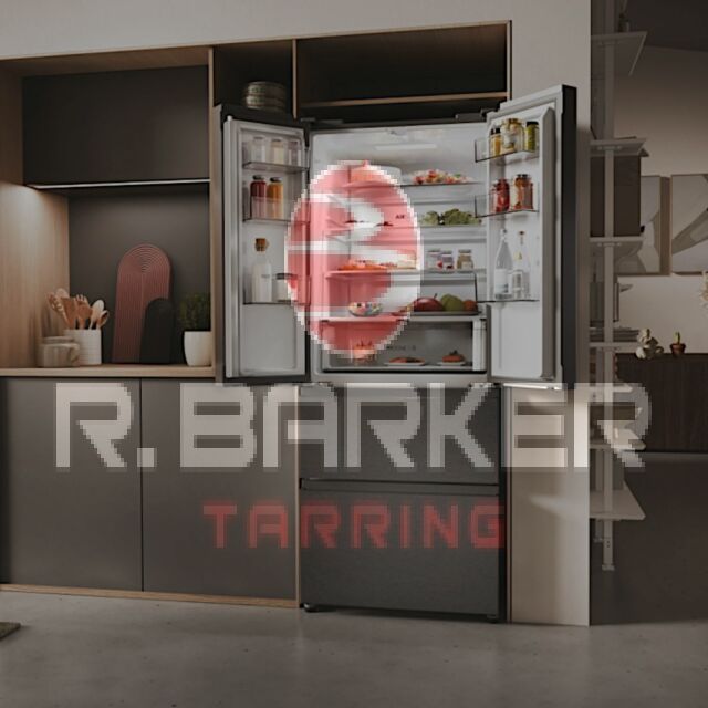 Haier HFR3718ENMD 70cm 60/40 Total No Frost Fridge Freezer - Dark Inox