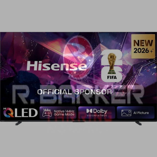 Hisense 100E7STUK PRO 100inch 4K QLED 144Hz TV Grey
