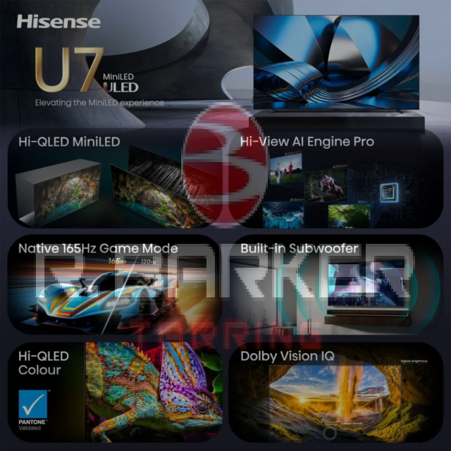 Hisense 100U7STUK PRO 100inch MiniLED 4K 165Hz TV