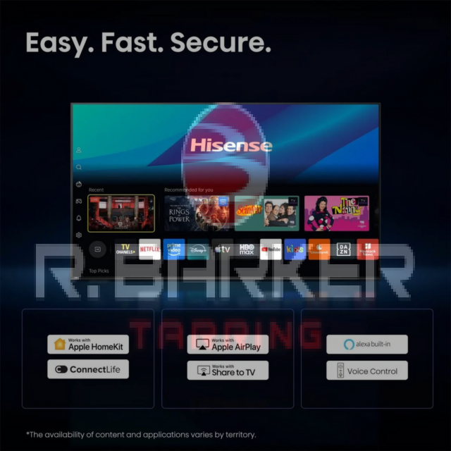 Hisense 100U7STUK 100inch MiniLED 4K 144Hz Smart TV