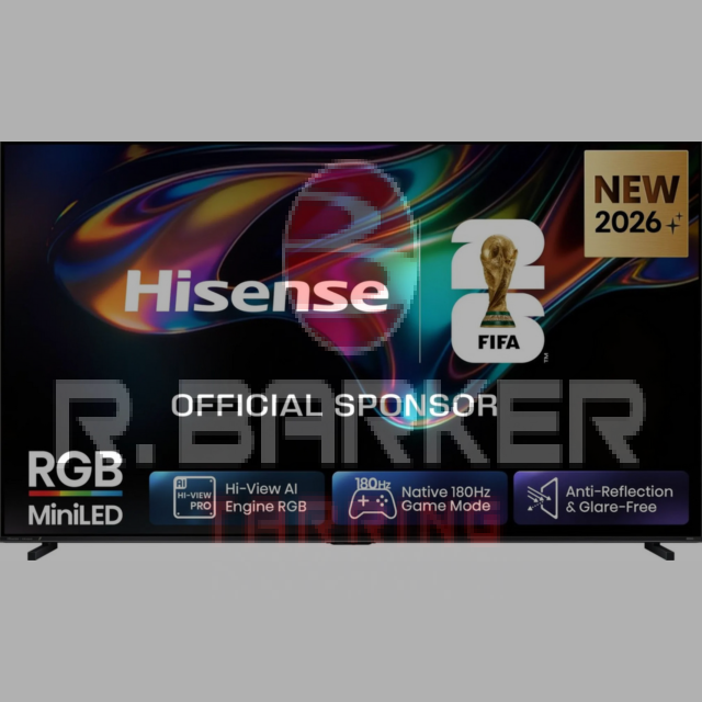 Hisense 100UR8STUK 4K Ultra HD RGB MiniLED TV Black