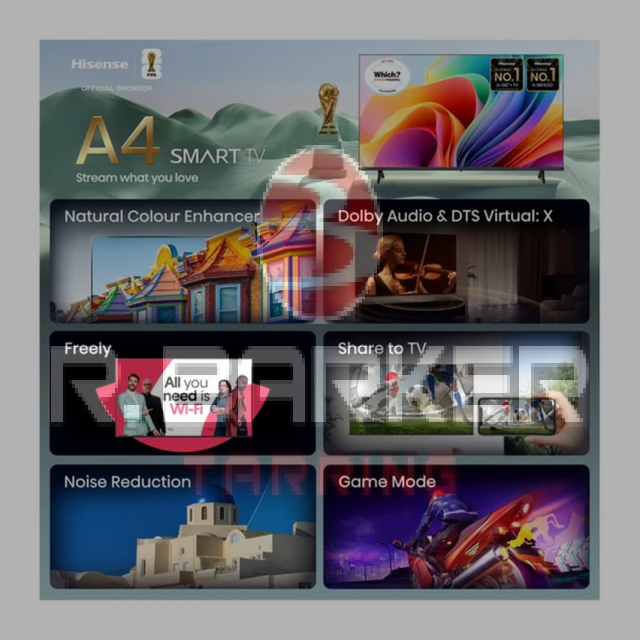 Hisense 40A4STUK 40inch Full HD LED Smart TV Black
