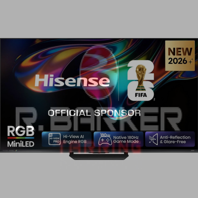 Hisense 65UR8STUK 65in RGB MiniLED 180Hz 4K Smart TV