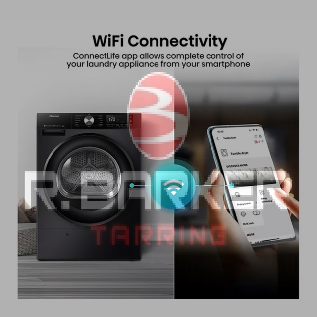 Hisense DH3S802BB3 8kg Heat Pump WiFi Tumble Dryer