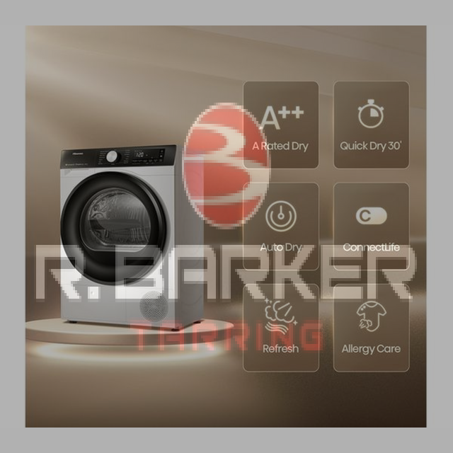 Hisense DH3S802BW3 8kg Heat Pump Tumble Dryer WiFi White