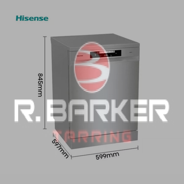 Hisense HS642D90XUK Dishwasher 14 Place Settings Steel