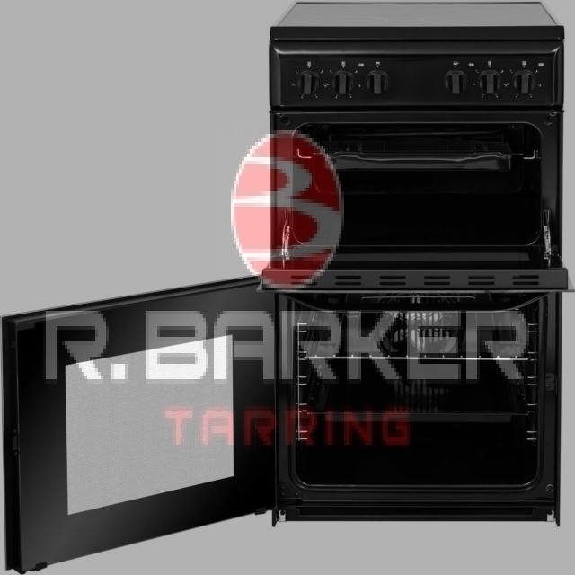 Hotpoint HD5V92KCB 50cm Twin Cavity Electric Cooker - Black