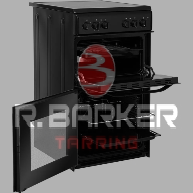 Hotpoint HD5V92KCB 50cm Twin Cavity Electric Cooker - Black