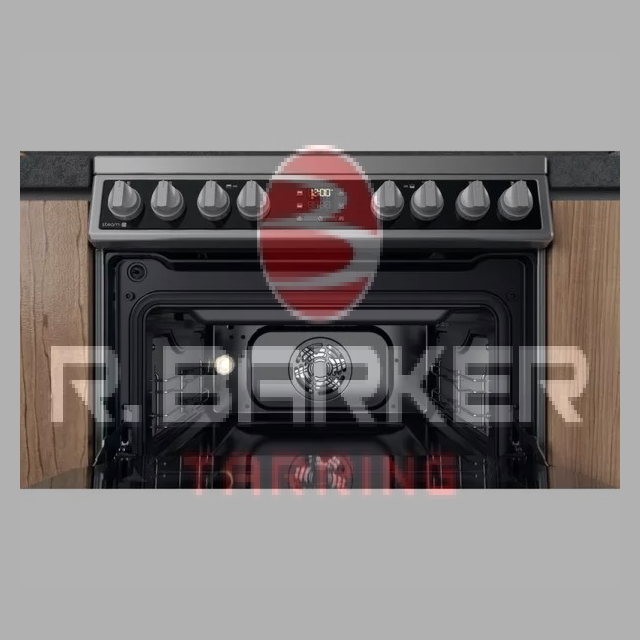 Hotpoint HDM67V8D2CX 60 cm Ceramic Double Cooker - Stainless Steel