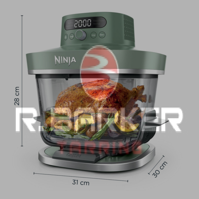 Ninja AS090UKGN CRISPi PRO 5-in-1 Glass Air Fryer Green