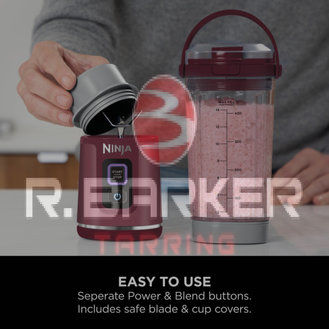 Ninja Blast Compact Cordless Blender Model Cranberry