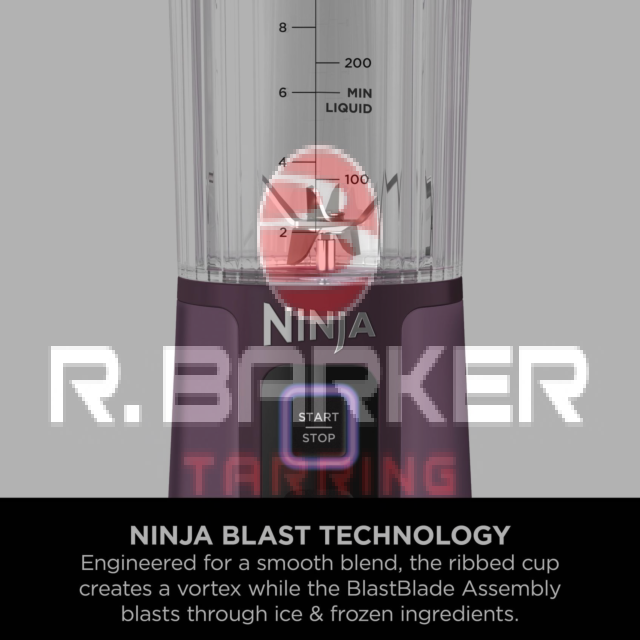 Ninja BC151UKPR Cordless Portable Blender with USB-C