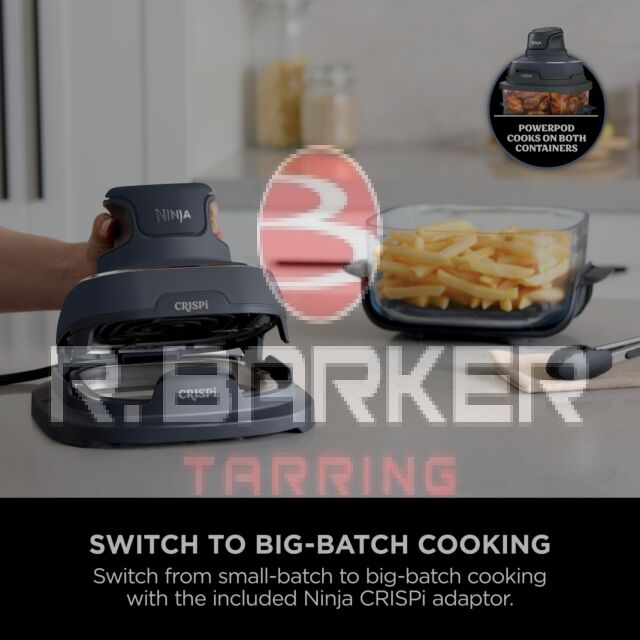 Ninja FN101UKGY CRISPi 4-in-1 Portable Air Fryer - Cyberspace Blue