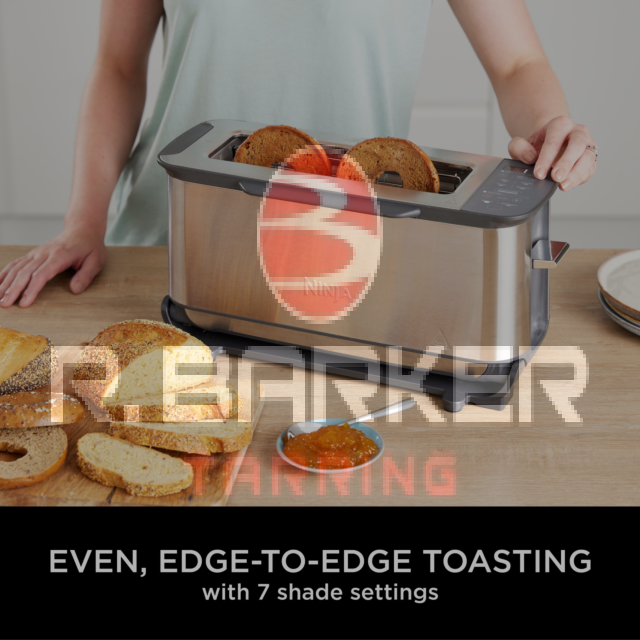Ninja ST202UK 3-in-1 2 Slice Toaster - Grill and Panini Press - Stainless Steel
