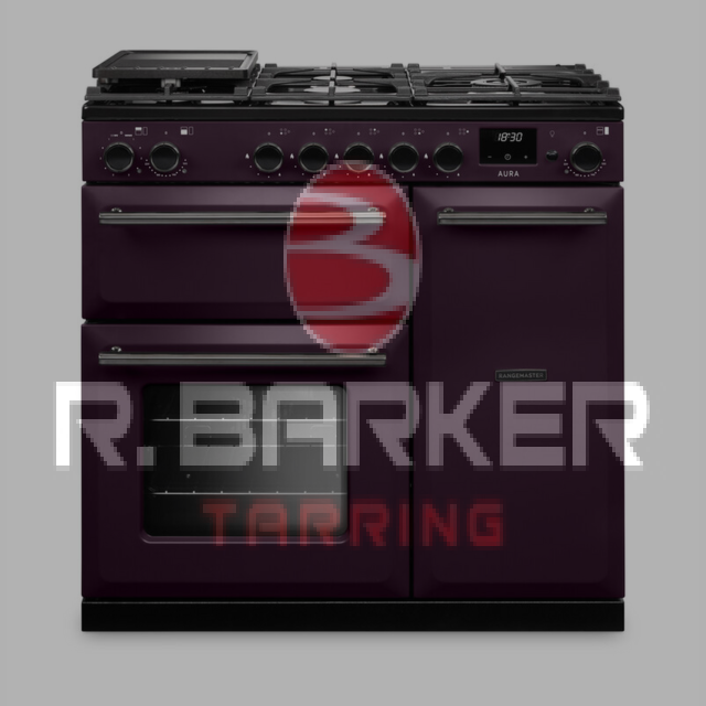 Rangemaster AURA90DFP 90cm Dual Fuel Cooker Plum