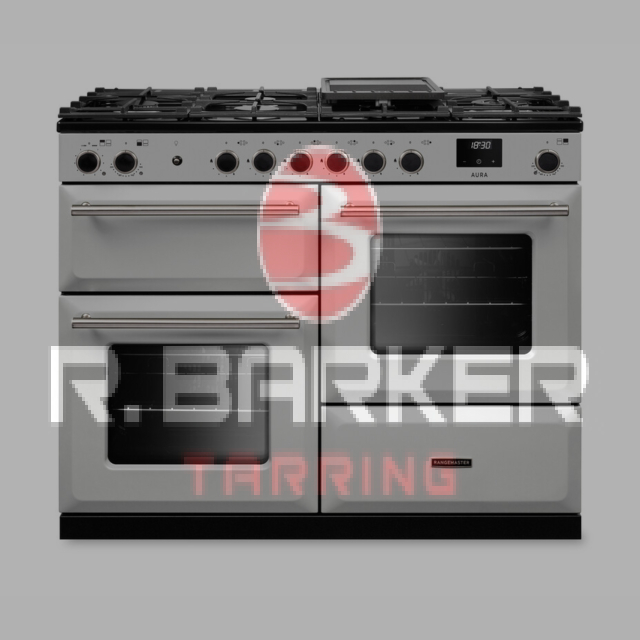 Rangemaster AURO110DF 110cm White Dual Fuel Cooker