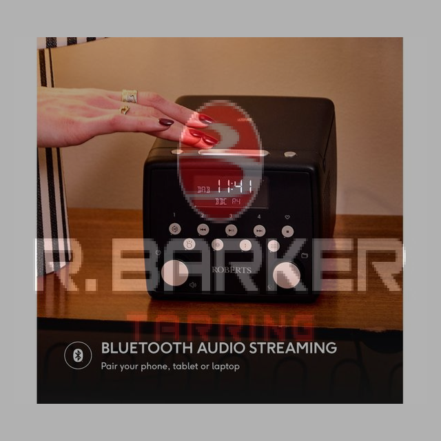 Roberts Sound 49 DAB+/FM Clock Radio with Bluetooth - Black