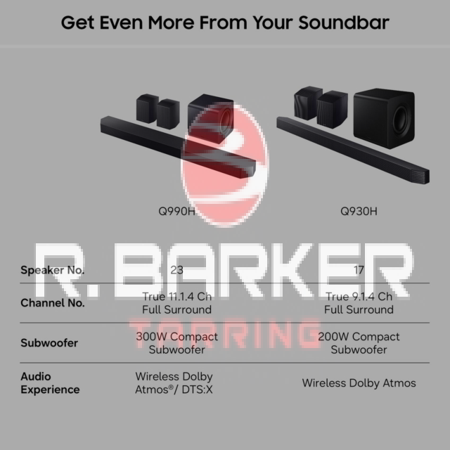 Samsung HW-Q930XU 9.1.4ch Wireless Soundbar Titan Black