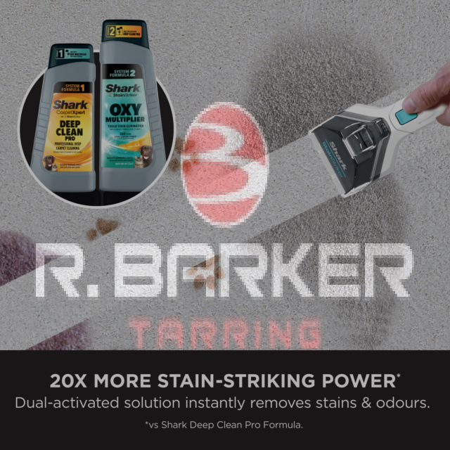 Shark EX200UK CarpetXpert Deep Carpet Cleaner with Built-In StainStriker - Rotator White