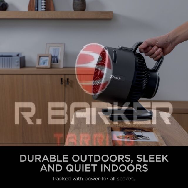 Shark FA050UK FlexBreeze HydroGo outdoors & indoors misting Fan - Cool Grey, Charcoal