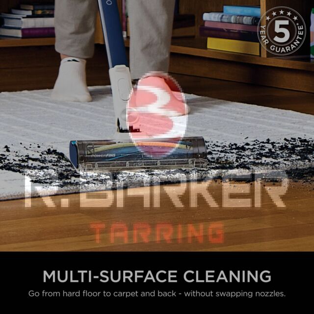 Shark IZ380UK PowerPro Cordless Stick Vacuum Cleaner - 50 Minutes Run Time - Navy Metallic