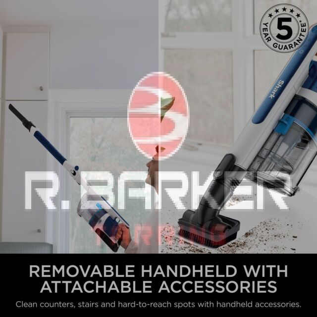 Shark IZ380UK PowerPro Cordless Stick Vacuum Cleaner - 50 Minutes Run Time - Navy Metallic