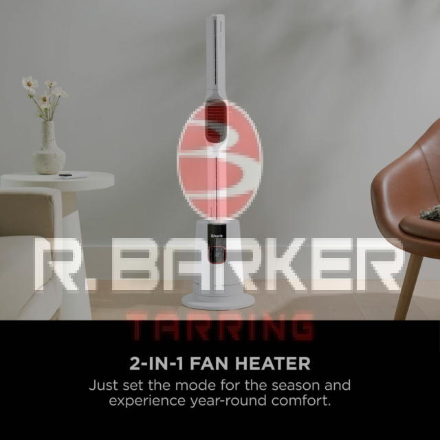 Shark TH200UKWH Fan & Heater White with LED Display